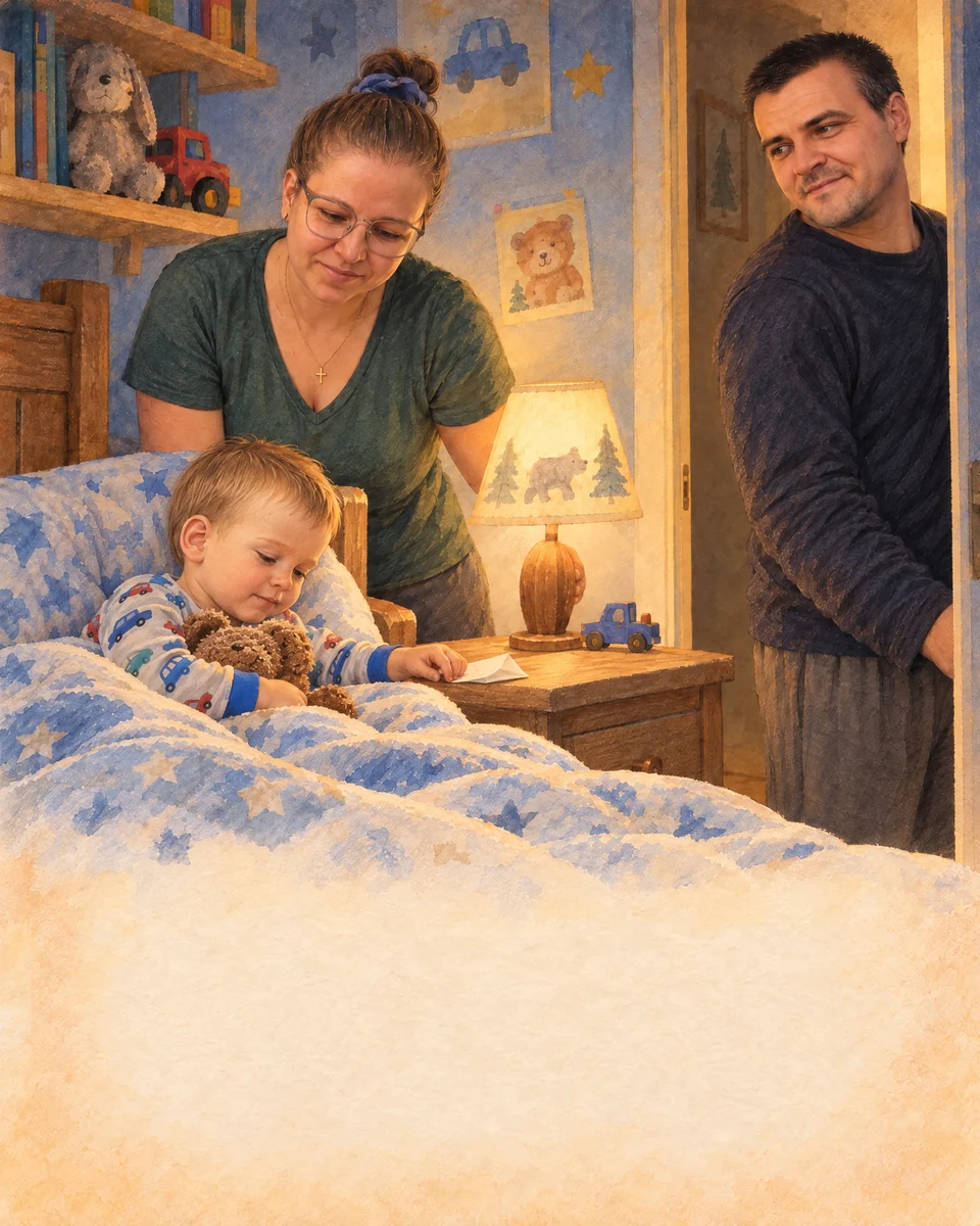 Familia încheie lectura volumului „Foaia care purta o întrebare”, la ora de seară.