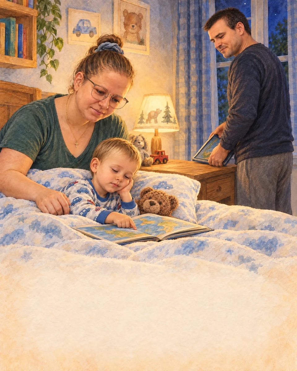 Familia încheie lectura volumului „Cuza și cele două alegeri”, la ora de seară.